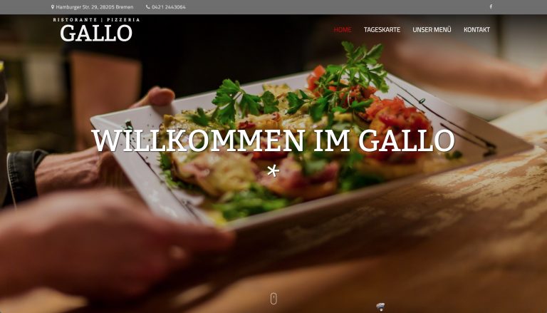 restaurant gallo website