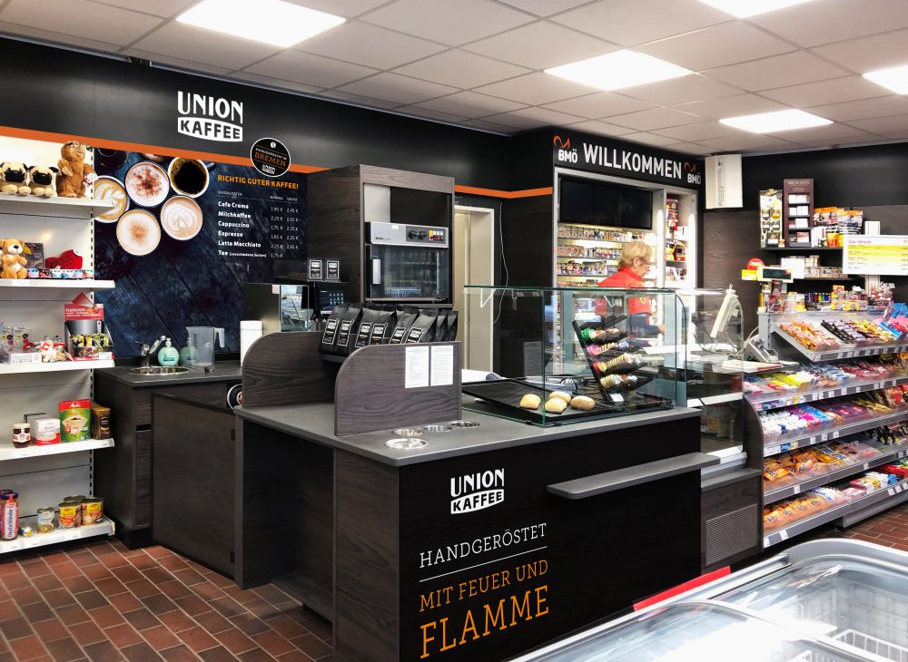 Union Kaffee an Tankstellen Projekte