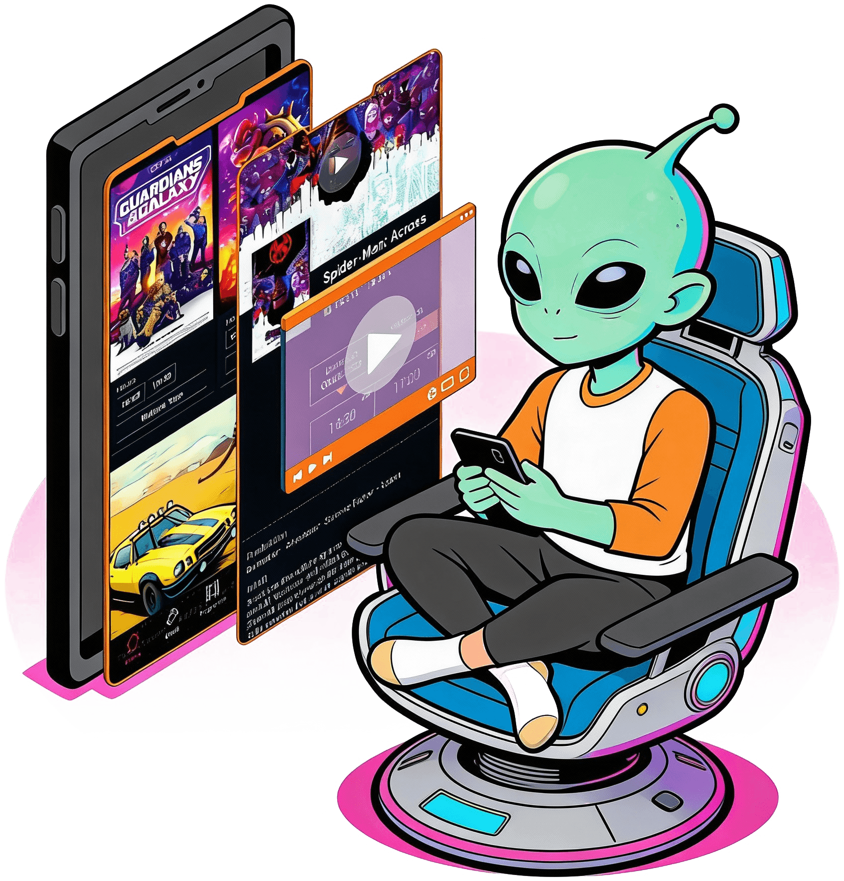 freepik young alien boy sitting on a spacechair using his 21823 2 1